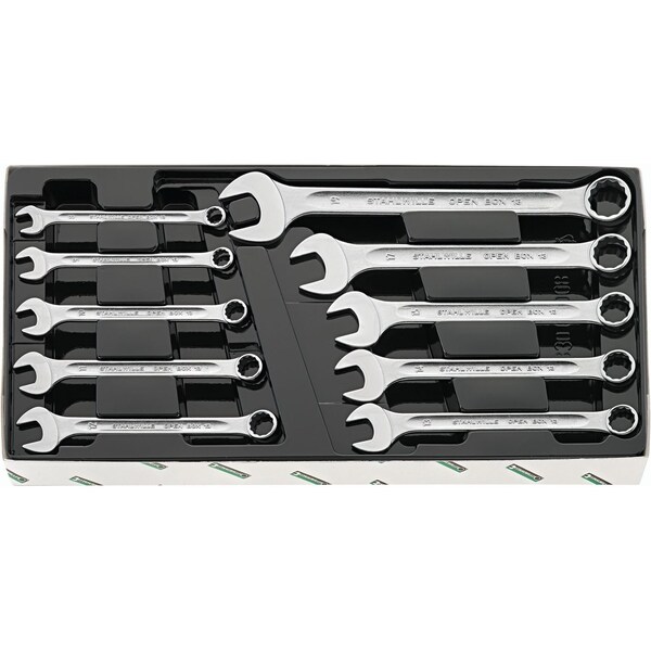 Stahlwille Tools Set: Combination Wrench OPEN-BOX No.13/10 KT 10-pcs. 96400808 - main